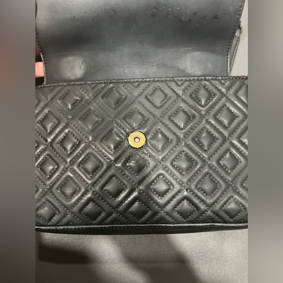 Tory Burch Black Matte Fleming Convertible Bag - Picture 7 of 10